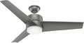 Hunter Havoc, Outdoor or Indoor, Ceiling Fan, Quiet, 54 inch, Matte Silver