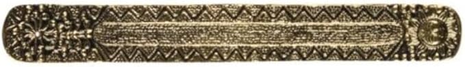 Hosley Sleek Metal Incense Stick Holder 9.5 Inches Long, Ash Catcher Design with Luxurious Gold Finish for Stylish Home Decor and Aromatherapy