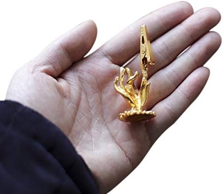 2 Pack Artistic Incense Holders for Sticks Buddha Hand and Lotus Incense Burner Incense Coil Clip