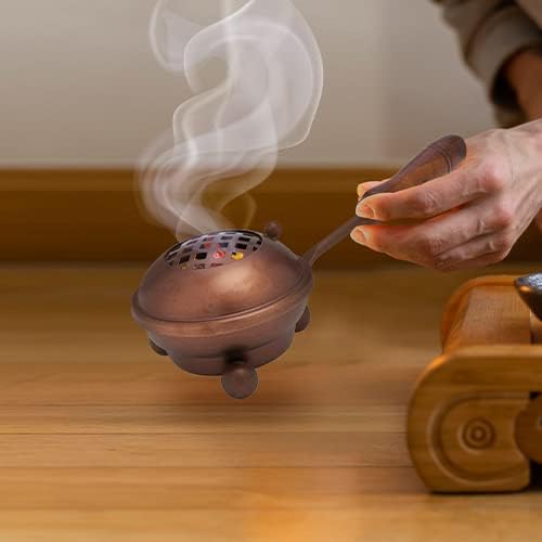 Handmade Coppertone Iron Incense PAN – 3.15 Inches Diameter, Copper Finish Burner for Charcoal & Resin Incense, Artisan Craftsmanship from India