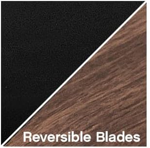 Hinkley Metro 52" Indoor Dual Mount Ceiling Fan with No Light, Traditional Style, Reversible Wooden Fan Blades, Matte Black and Walnut, Remote Sold Separately
