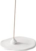 Handmade Incense Holder Irregula Plain Ceramic Stick Incense Holders Pomelo Pumpkin Incense Burner for Home Decor Yoga Meditation Zen (Pomelo White)