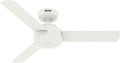 Hunter Presto, Indoor, Ceiling Fan, No Light, Modern, 44 inch, Matte White | SureSpeed high velocity airflow you can feel; no-light design and 3D Interactive Guide support small rooms and offices.