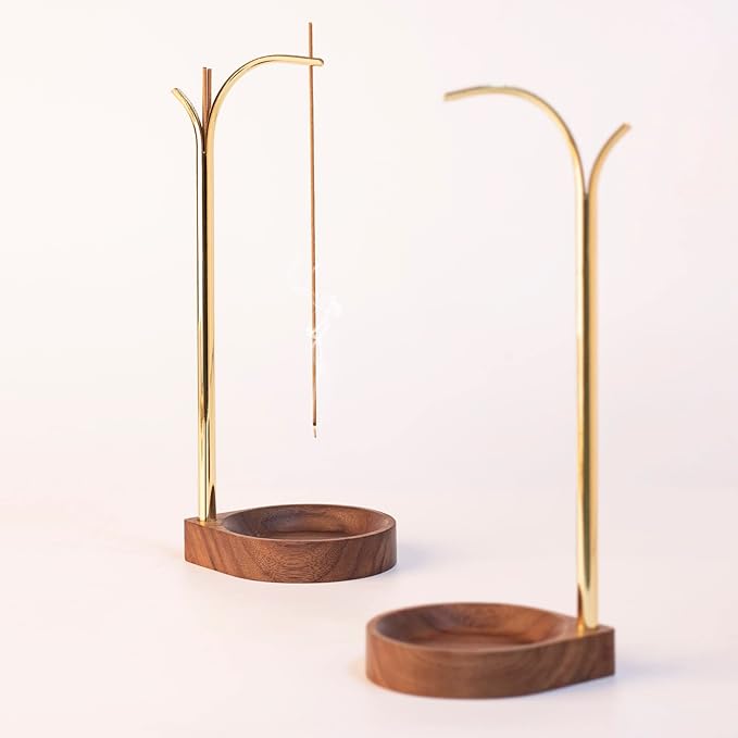 Incense Holder + Storage,Brass Incense Holder for Sticks with Storage, Incense Burner for Meditation Yoga Spa Room Decor