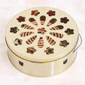 Portable Mosquito Coil Holder with Handle, Round Iron Incense Holder, Anti-Scald Design, for Home and Camping (1)