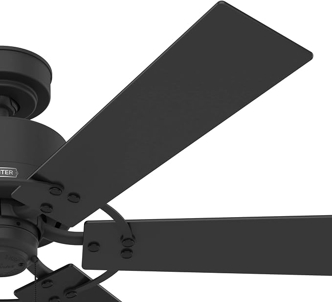Hunter Gilrock, Indoor, Ceiling Fan, No Light, 52 inch, Matte Black