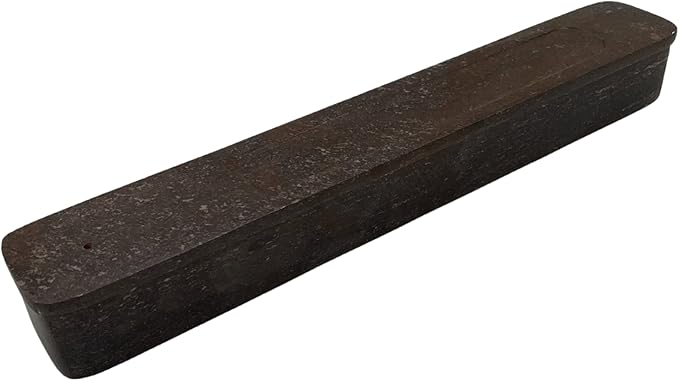 Hand Carved Soapstone Incense Burner Box 10" Inches Storage Incense Holder, Dark Brown Incense Stick Stand, Stick Holder, Incense Burners