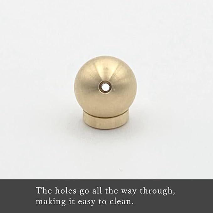 KOFUAN Brass Incense Holder Ball & Stand Set for Japanese Incense Minimalist Design Made in Japan Modern & Stylish Home Decor
