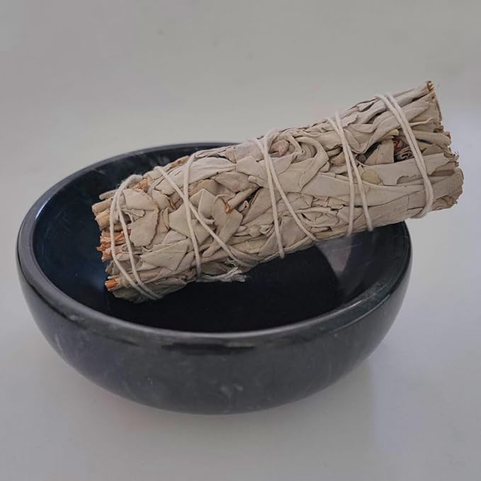 Handmade Natural Marble Incense Holder 9 Hole Design Ash Catcher Tray for Incense Sticks, Palo Santo & White Sage | Durable Home Decor Gift for Meditation, Yoga (Black)