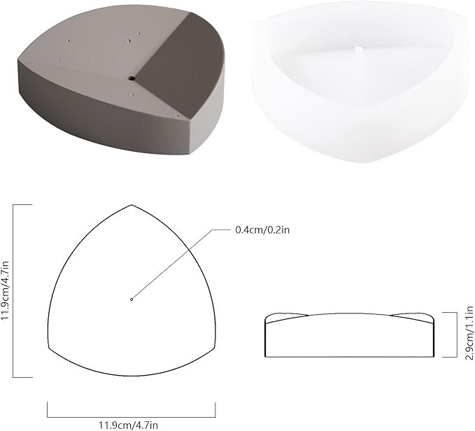 Cement Incense Holder Mold Geometric Silicone Concrete Incense Insert Decorative Mould (SH0894)