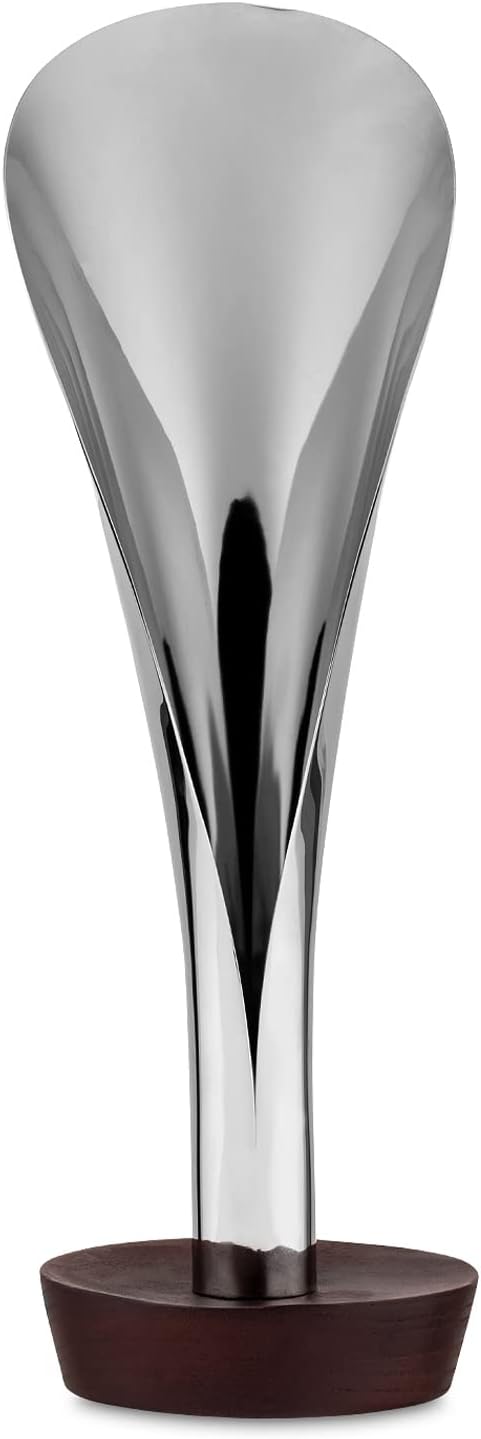 Alessi Lily, Incense Burner in 18/10 Stainless Steel and Wood.