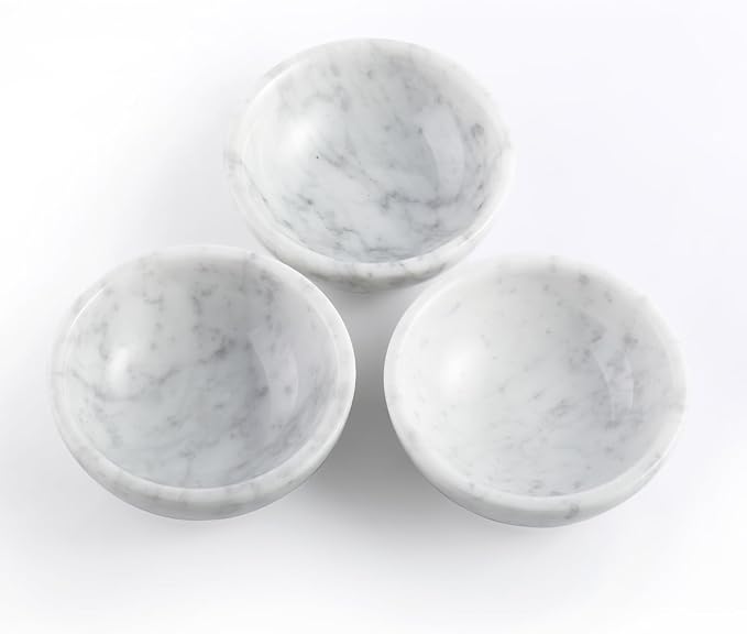 Koville Italian Natural Marble Incense Holder, 5inch Incense Holders for Sticks, Sturdy Incense Burner Ash Catcher, Ideal for Meditation, Relaxing, Easy to Clean(Bianco Carrara)