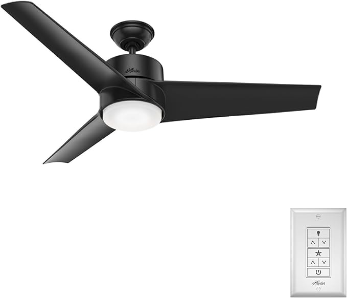 Hunter Havoc, Outdoor or Indoor, Ceiling Fan, Quiet, 54 inch, Matte Black
