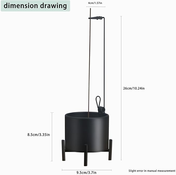 2 Pack Incense Burner, Anti-Ash Flying Metal Incense Holder，Incense Holder for Sticks，with Iron Catcher and Stabilizing Base Four-Legged Base,Perfect for Meditation Yoga, Home Decor