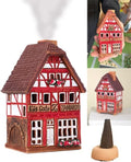 Ceramic Houses and Villages Collection - Miniature of The Original House in Lauterbach, Germany - Cone Incense Holder S19-4