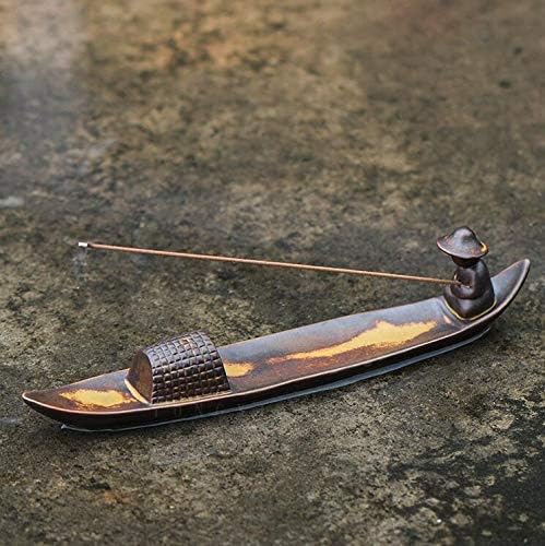 Fishing Boat Style Ceramic Incense Holder