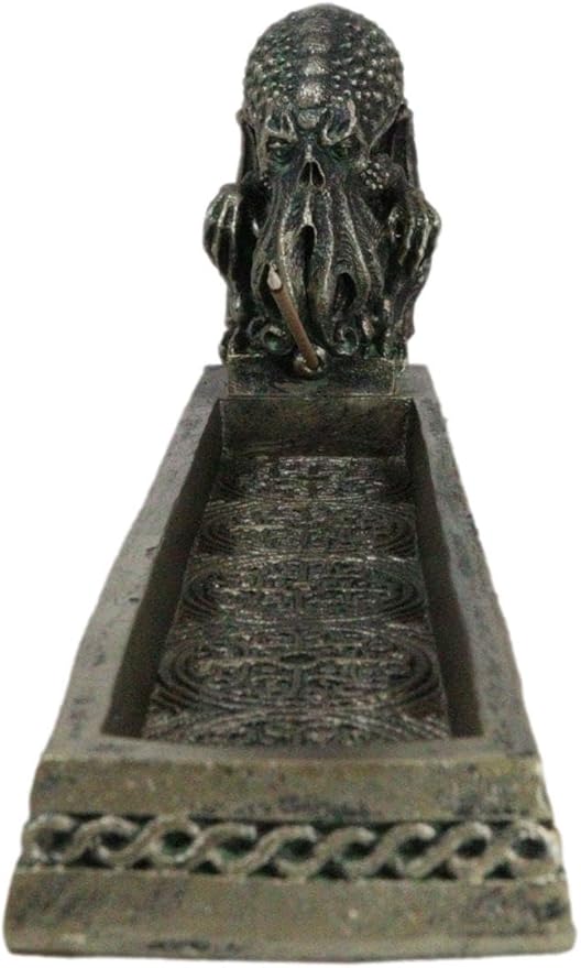 Ebros Gift Marine Terror Call of Cthulhu Skull Sea Monster Incense Stick Burner Holder Figurine Macabre Underworld Kraken Pirate Nightmare Themed Aromatherapy Accent Sculpture