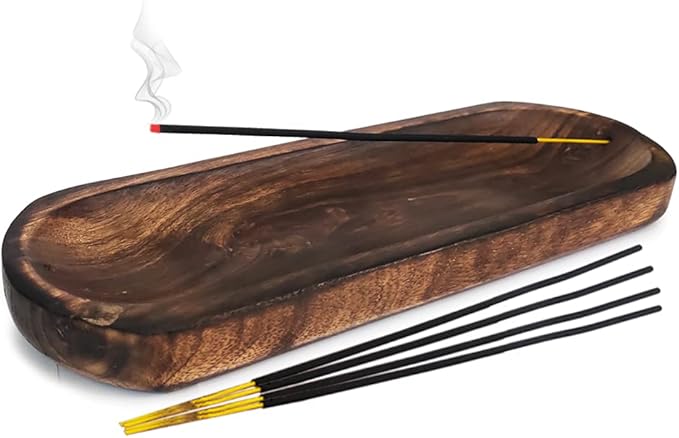Incense Tray Burner Holder Plate for Sticks Cones Ash Catcher Boat Style