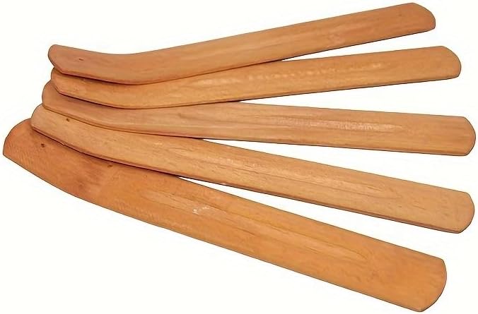 2 Pieces Natural Wood Incense Stick Holder Home Incent Burner with Ash Catcher