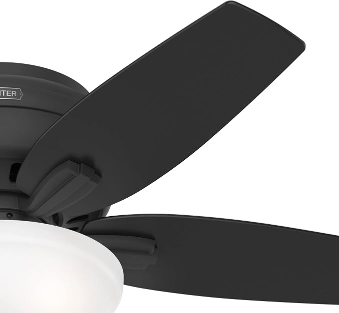 Hunter Newsome, Indoor, Ceiling Fan, with LED Light, 42 inch, Matte Black