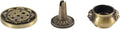 Incense Burner, 3Pcs Bronze Incense Holder Cone Holder Bowl-Shape Incense Burner for Joss Stick, Tower Incense, Incense Coil (3 Styles)