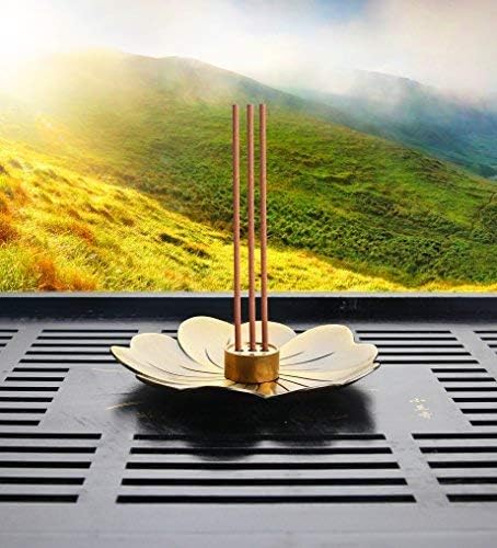 Xujia Incense Burner for Stick Incense, Brass Censer Coil Incense Holder