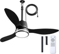 Amico 42 Inch Outdoor Ceiling Fans with Lights for Patios, IP65 Waterproof Gazebo Fan Remote Control, 3000-6000K, 6 Speeds, Hook Hanging Plug in Ceiling Fan for Patio Porch Pergola Garage Canopy