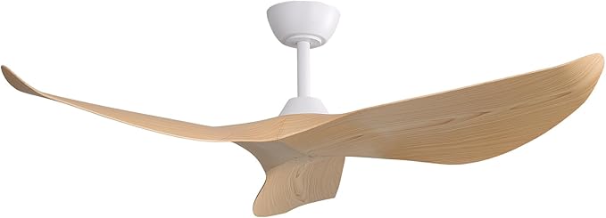 Sofucor 52 Inch Smart Ceiling Fan No Light, Modern Ceiling Fan with Remote Control, Reversible DC Motor, 6-Speed Noiseless Indoor Ceiling Fan for Bedroom Living Room Covered Patio Porch | Remote Control, Reversible DC Motor, 6-Speed Noiseless, Indoor U...
