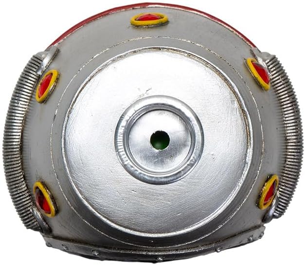 Ebros Gift UFO Outer Space Extra Terrestrial Green Roswell Alien Earth Landing in Spaceship Capsule LED Light Backflow Cone Incense Burner Holder with Cascading Smoke Fog