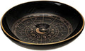 Pacific Giftware Astrology Wheel Incense Holder Ceramic Zodiac Constellation Design Ideal for Aromatherapy and Home Decor 3.62" x 3.62"