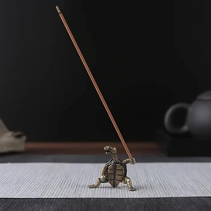 Opexicos 2Pcs Turtle Shaped Incense Burner Incense Stick Burner Incense Stick Rack Incense Stick Holder Home Decor Green Red