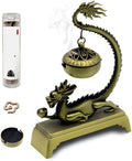 Dragon Incense Burner & Stick Holder with 40 Incense Sticks – Aroma Diffuser for Home Spa, Meditation Room & Zen Decor (Dragon)