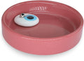 Sermo Evil Eye Ceramic Incense Holder Burner (Dark Pink with White Evil Eye)