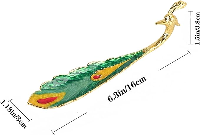 Phoenix Incense Holder Burner with Ash Catcher - Zinc Alloy Decor for Meditation & Yoga, Portable Elegant Spiritual Tray, Vibrant Color Zen Home Accessories