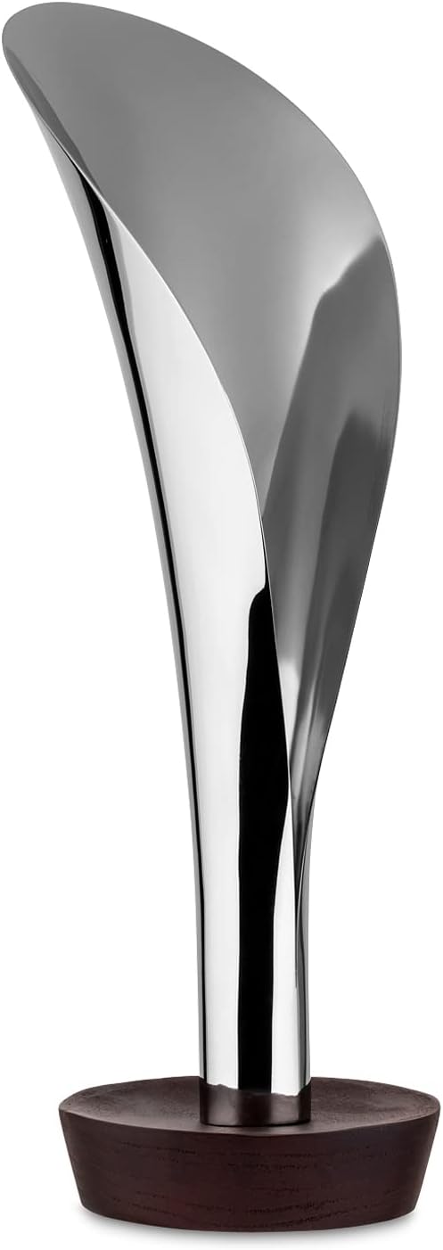 Alessi Lily, Incense Burner in 18/10 Stainless Steel and Wood.