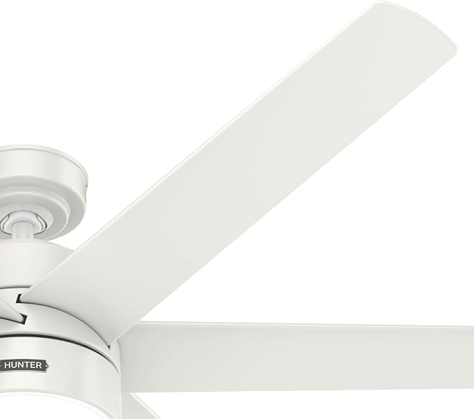 Hunter Solaria, Outdoor or Indoor, Ceiling Fan, Quiet, 60 inch, Fresh White