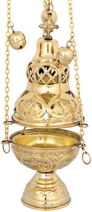 Brass Christian Church Thurible Incense Burner Censer (201 B)