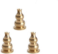 3 Pack Incense Burner Incense Holder Replacement Copper Incense Sticks Holders Stand for Sai Baba Nag Champa Agarbatti Sandalwood Coils Incense Ash Catcher Bowl Natural Marble Incense Burner