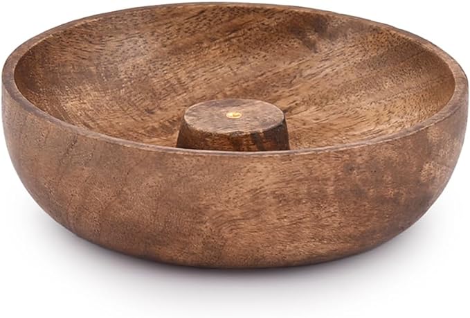 EDHAS Incense Burner Stick Holder Bowl, Ash Catcher Bowl for Home Décor, Meditation, Yoga (5" x 5" x 1.5")