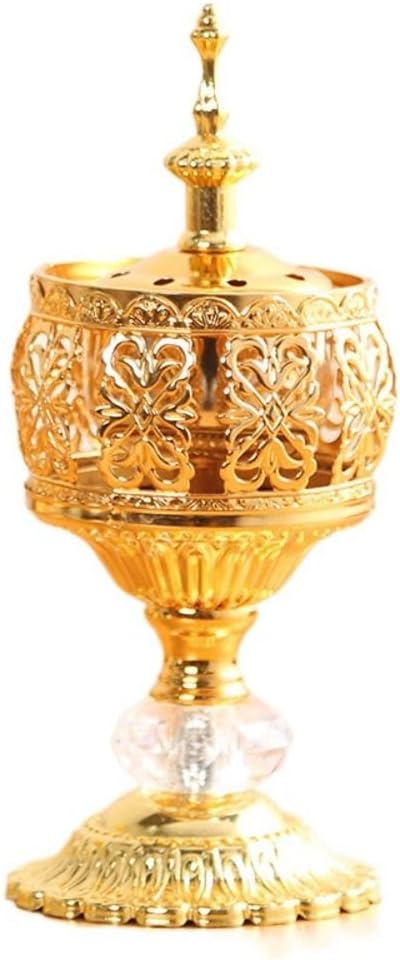 Incense Holders, Antique Arabic Incense Holders, Metal Candlestick Candle Stand for Aromatherapy Yoga Spa Home Tabletop Decoration