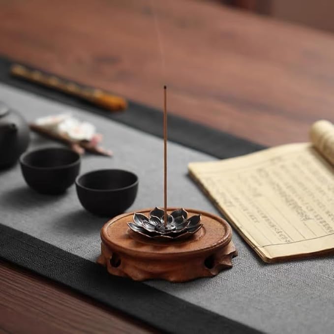 12 Pieces Incense Holder Lotus Sticks Incense Burner Cone Incense Burner Ash Catcher for Home Fragrance Yoga Sauna SPA