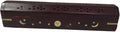 POSHNPRETTY Handmade Celestial Coffin Wooden Incense Box Burner with Brass Inlay (Black)