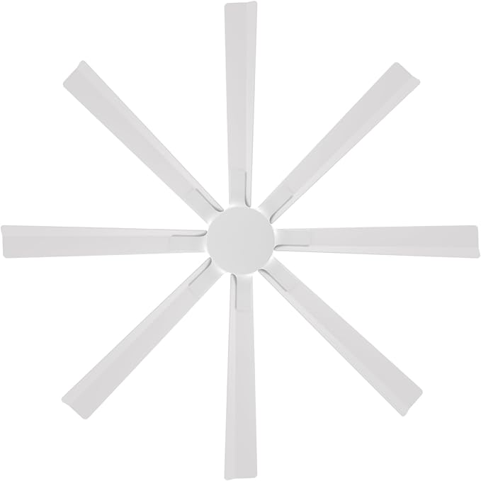 Modern Forms Size Matters Indoor and Outdoor 8-Blade 56in Smart Ceiling Fan in Matte White with Remote Control
