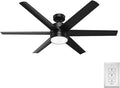 Hunter Solaria, Outdoor or Indoor, Ceiling Fan, Quiet, 60 inch, Matte Black