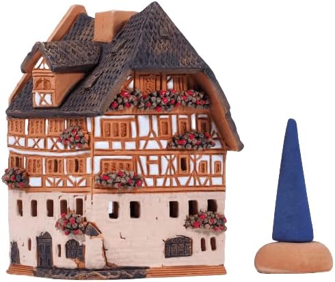 Ceramic Village Houses Collection - Handmade Miniature of Historic Dürer's House in Nuremberg, Germany - Candle, Cone Incense Holder R250