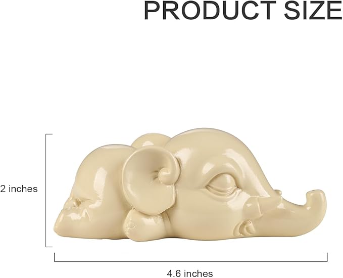 Cacukap Cute Elephant Incense Burner, Incense Holder for Sticks, Elephant Theme Incense Tray, Adorable Home Decoration, Unique Gifts Idea for Elephant Lover