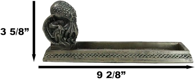 Ebros Gift Marine Terror Call of Cthulhu Skull Sea Monster Incense Stick Burner Holder Figurine Macabre Underworld Kraken Pirate Nightmare Themed Aromatherapy Accent Sculpture