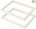 Coward 2Pcs Beige Velvet Glass Lid for the Trays Can Use if Needed