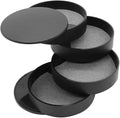 Jewelry Organizer Small Jewelry Storage Box 4-Layer Rotating Travel Jewelry Tray Holder for Women Bracelets Rings Bracelets Earrings (Black)