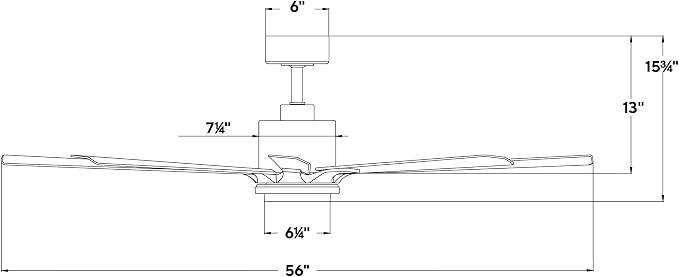 Modern Forms Size Matters Indoor or Outdoor 8-Blade 56in Smart Ceiling Fan in Bronze with Adjustable CCT 2700-3000-4000-5000K LED Light Kit and Remote Control